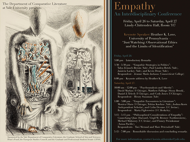 conference poster for interdisciplinary conference on empathy