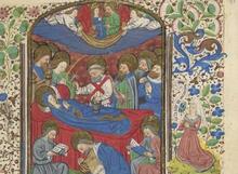 Photo credit: Dormition, Book of Hours, Free Library of Philadelphia, Lewis MS 90, circa 1470, French provenance